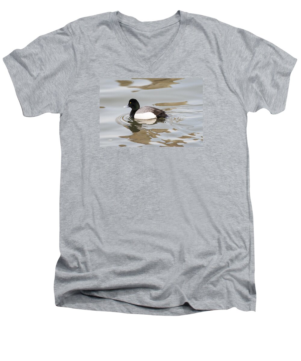Astoria Men's V-Neck T-Shirt featuring the photograph Ripples and Reflection by Robert Potts