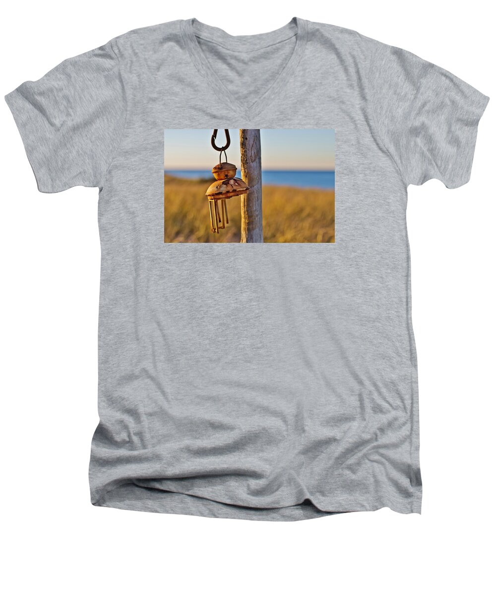 Dune Shack Men's V-Neck T-Shirt featuring the photograph Rusted Beauty by Marisa Geraghty Photography