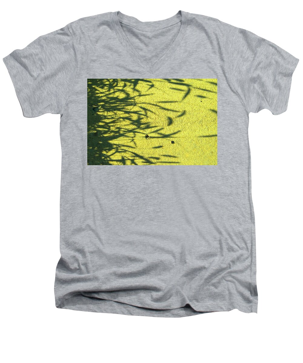 Abstract Men's V-Neck T-Shirt featuring the photograph Shadows by Lenore Senior