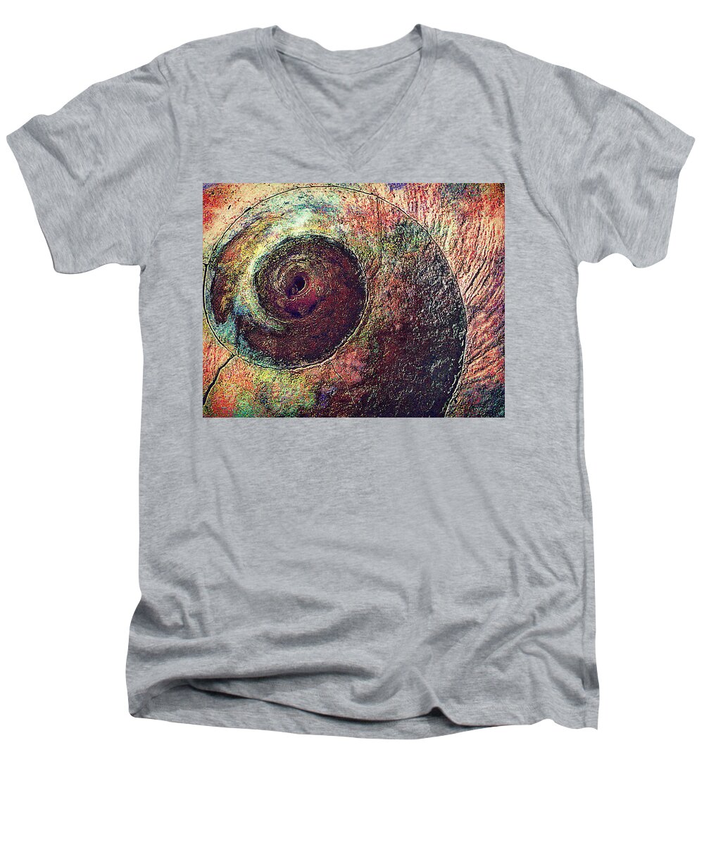Shell Men's V-Neck T-Shirt featuring the photograph Shelled by Lori Seaman