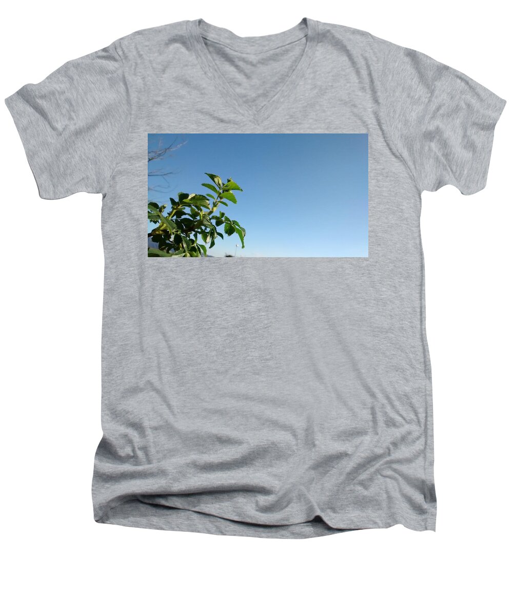 Landscape Men's V-Neck T-Shirt featuring the photograph Simple Prosperity II by Nieve Andrea