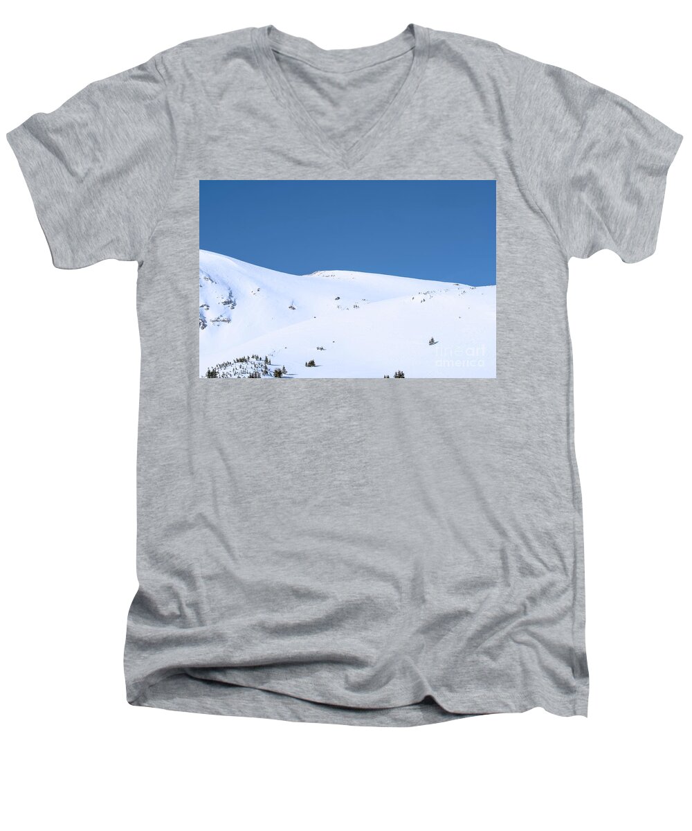 Season Men's V-Neck T-Shirt featuring the photograph Simply Winter by Juli Scalzi