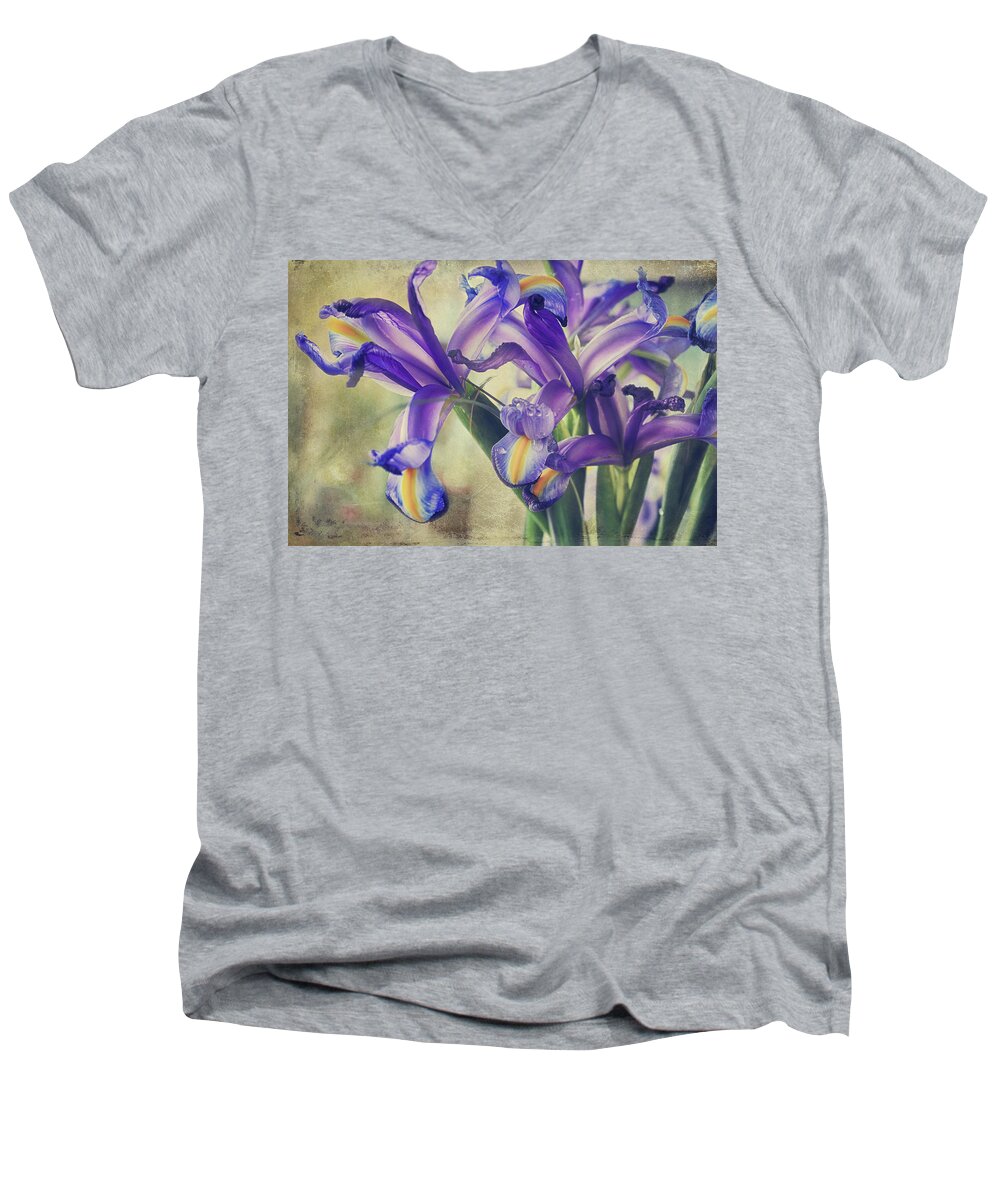 Iris Men's V-Neck T-Shirt featuring the photograph Spread Love by Laurie Search