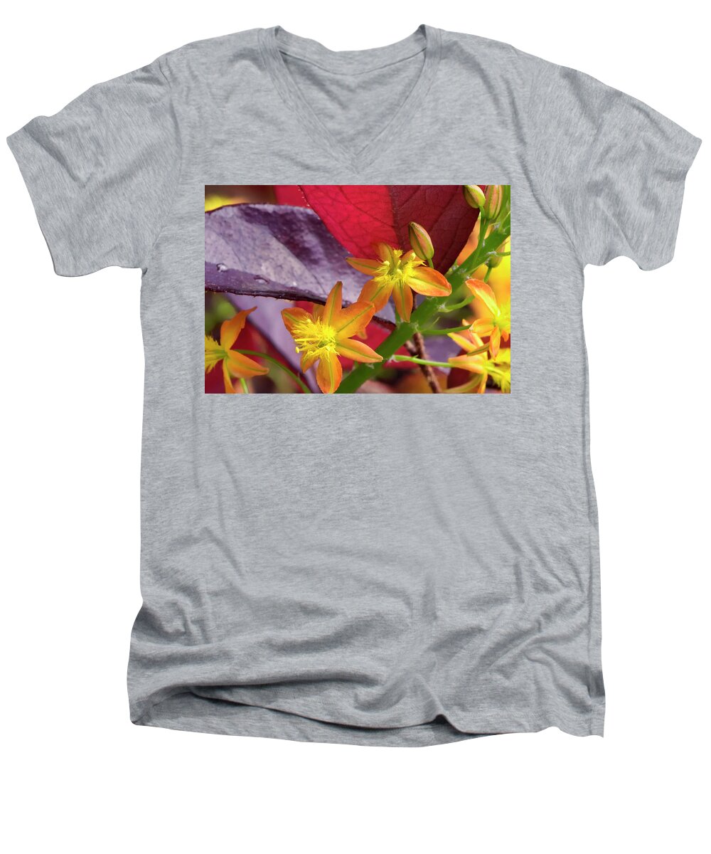 Flower Men's V-Neck T-Shirt featuring the photograph Spring Blossoms 2 by Stephen Anderson