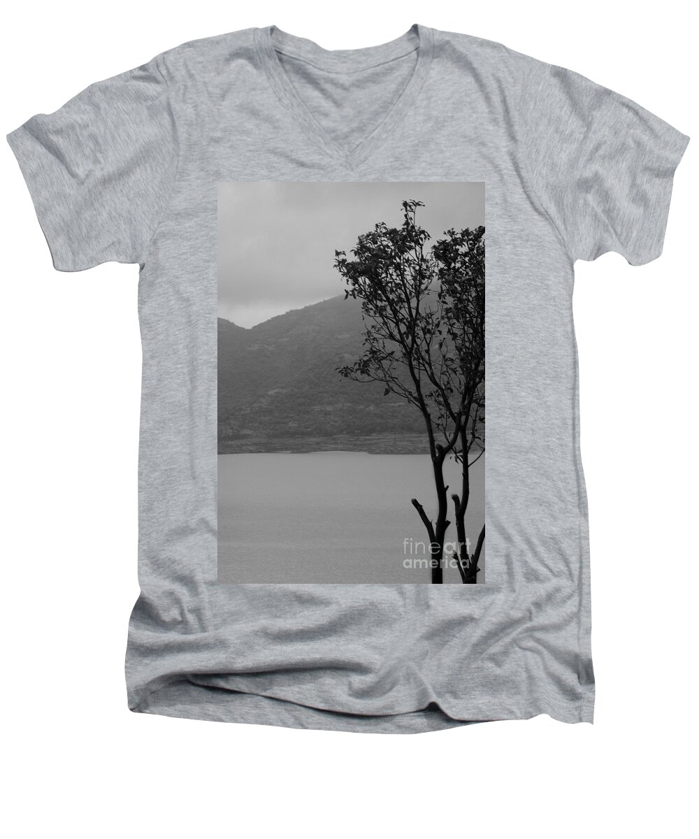 Tree Men's V-Neck T-Shirt featuring the photograph Standing tall in nature by Kiran Joshi