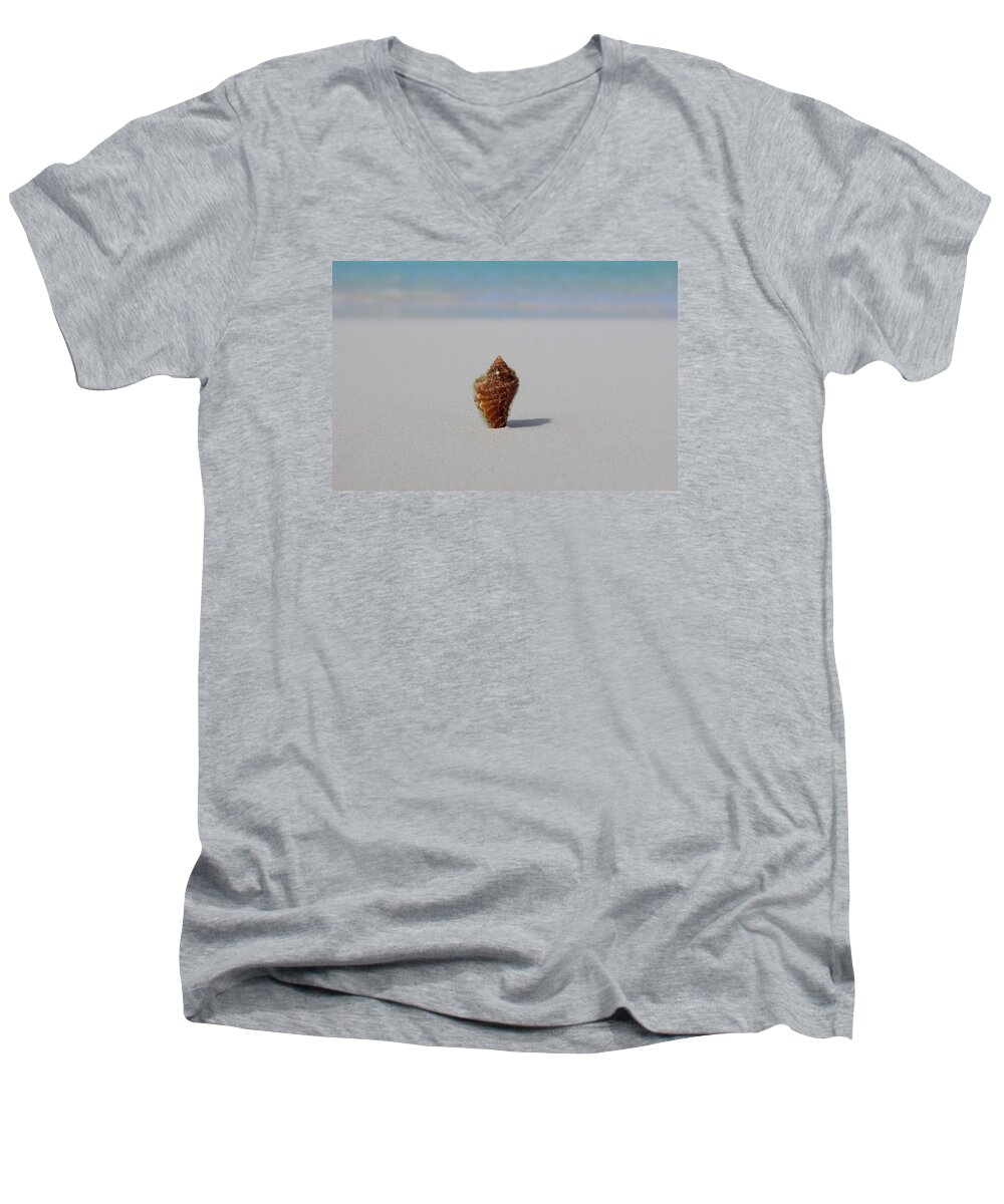 Shell Men's V-Neck T-Shirt featuring the photograph Stuck by Jewels Hamrick