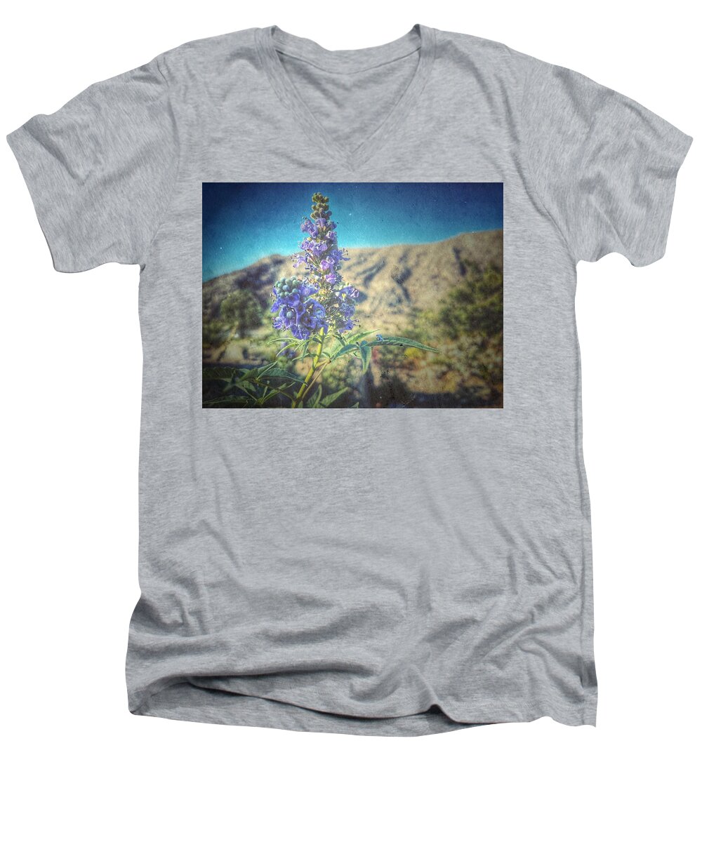 Flower Men's V-Neck T-Shirt featuring the photograph Summer Glow by Mark Ross