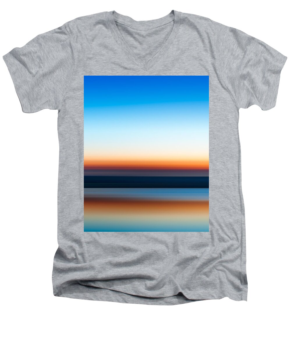 Sunset Men's V-Neck T-Shirt featuring the photograph Sunset at Ottawa Lake by Scott Norris
