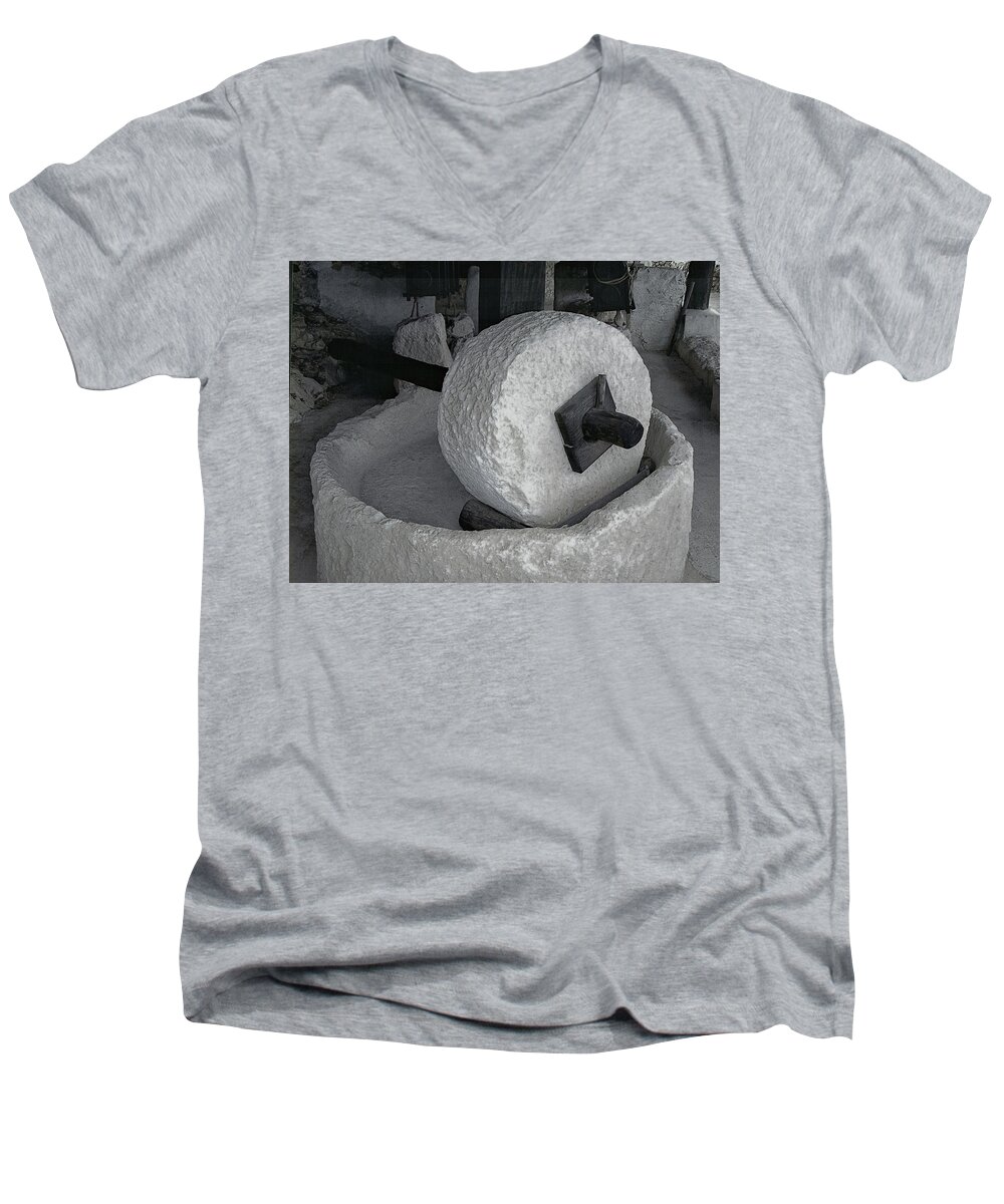  Men's V-Neck T-Shirt featuring the photograph The Last Supper by M Three Photos