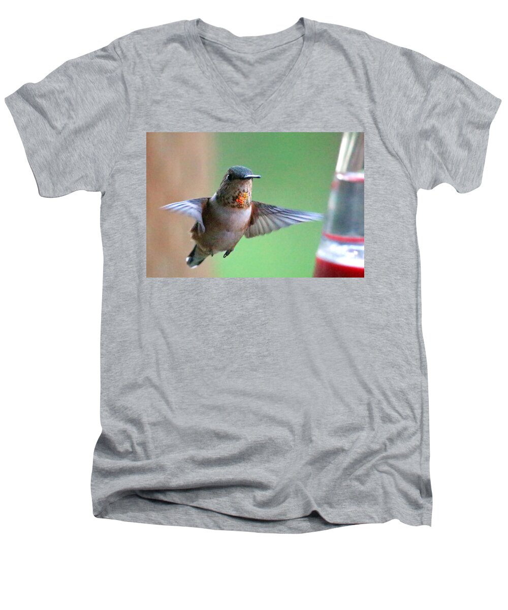 Animals Men's V-Neck T-Shirt featuring the photograph The Souls Of Small Beings by Rory Siegel