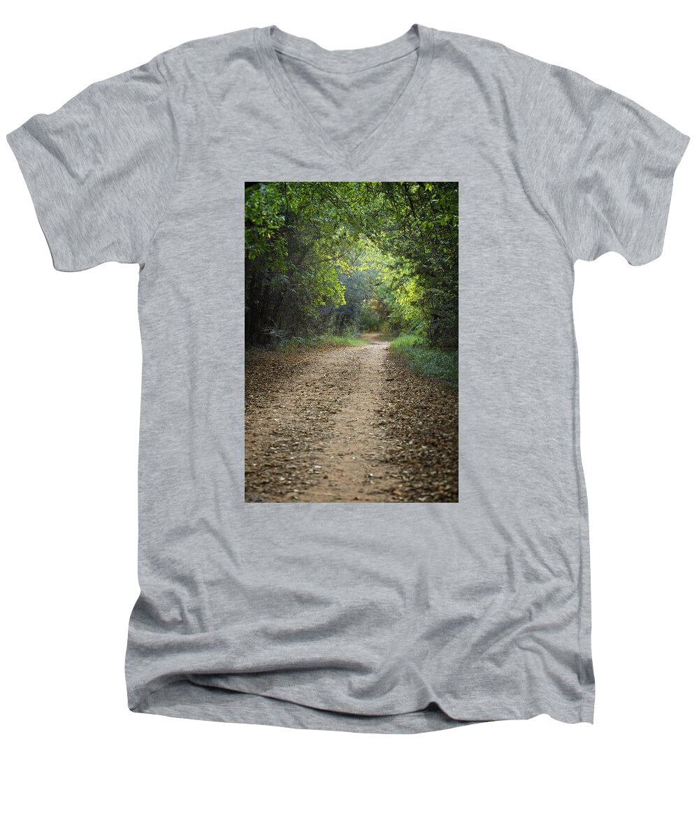 Path Men's V-Neck T-Shirt featuring the photograph The Winding Path by Ricky Barnard
