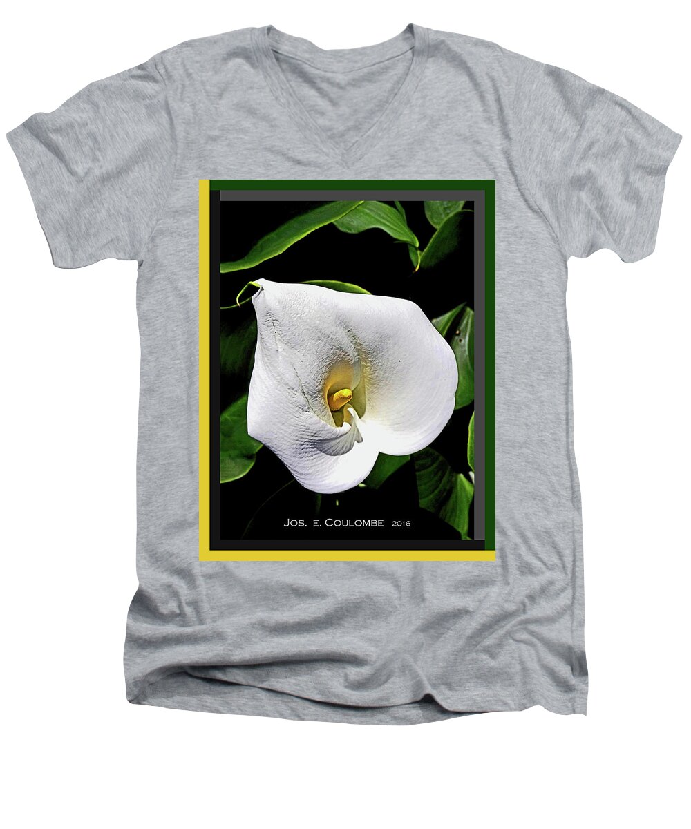 Lily Men's V-Neck T-Shirt featuring the digital art U R Invited by Joseph Coulombe