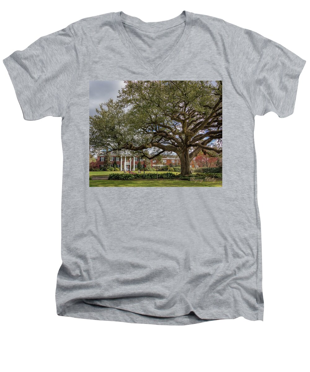 Ul Men's V-Neck T-Shirt featuring the photograph UL President Home 01 by Gregory Daley MPSA