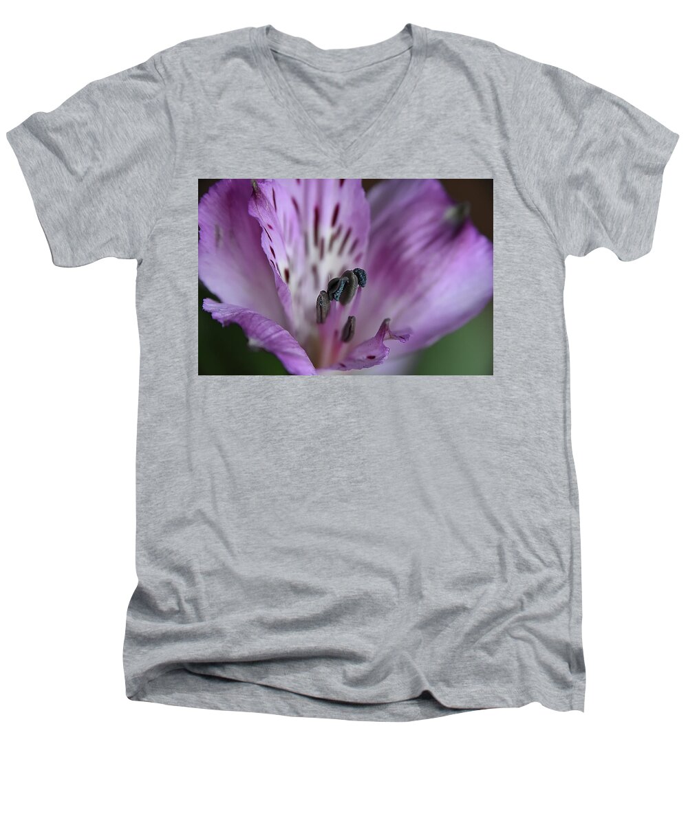Flower Men's V-Neck T-Shirt featuring the photograph Violet by Kuni Photography