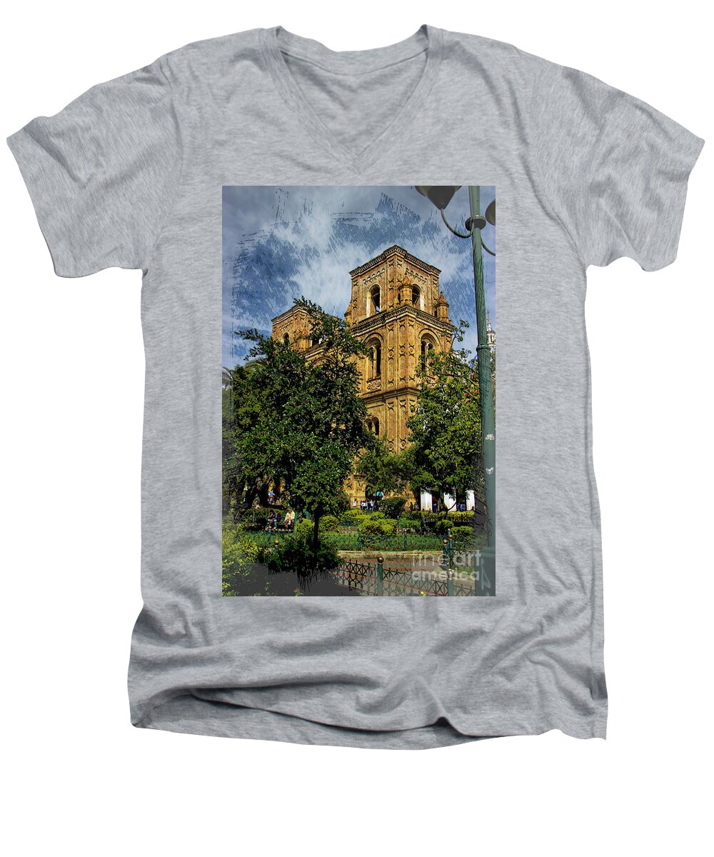 New Men's V-Neck T-Shirt featuring the photograph Why Do I Live Here? II by Al Bourassa