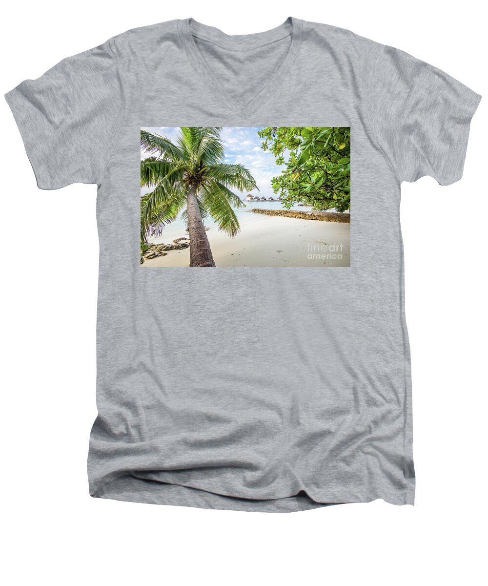Background Men's V-Neck T-Shirt featuring the photograph Wonderful View by Hannes Cmarits