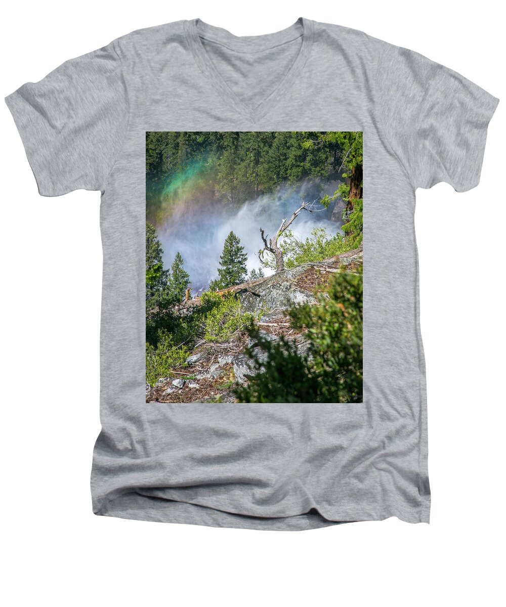 Yosemite Men's V-Neck T-Shirt featuring the photograph Stroll Passed Nevada by Ryan Weddle