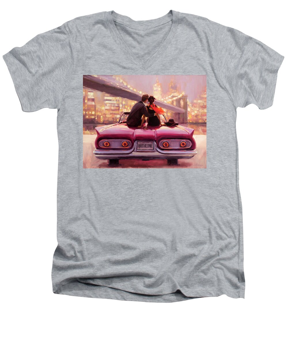 Love Men's V-Neck T-Shirt featuring the painting You Are the One by Steve Henderson