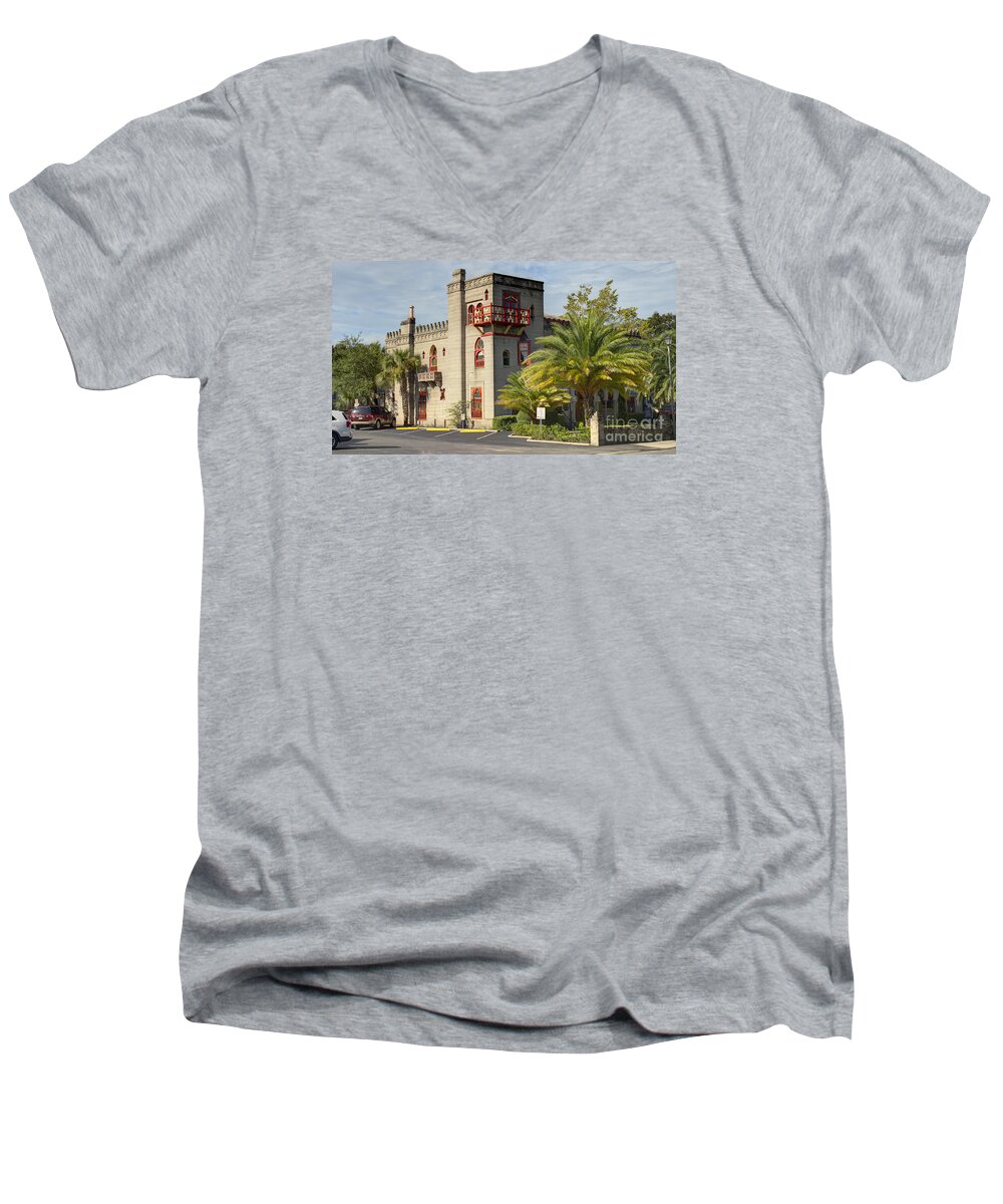 St. Men's V-Neck T-Shirt featuring the photograph Zorayda Castle by Ules Barnwell