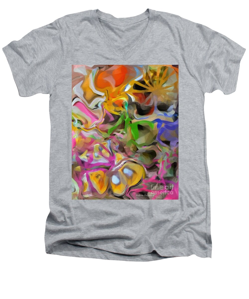 Photographic Art Men's V-Neck T-Shirt featuring the digital art A New Day #1 by Kathie Chicoine