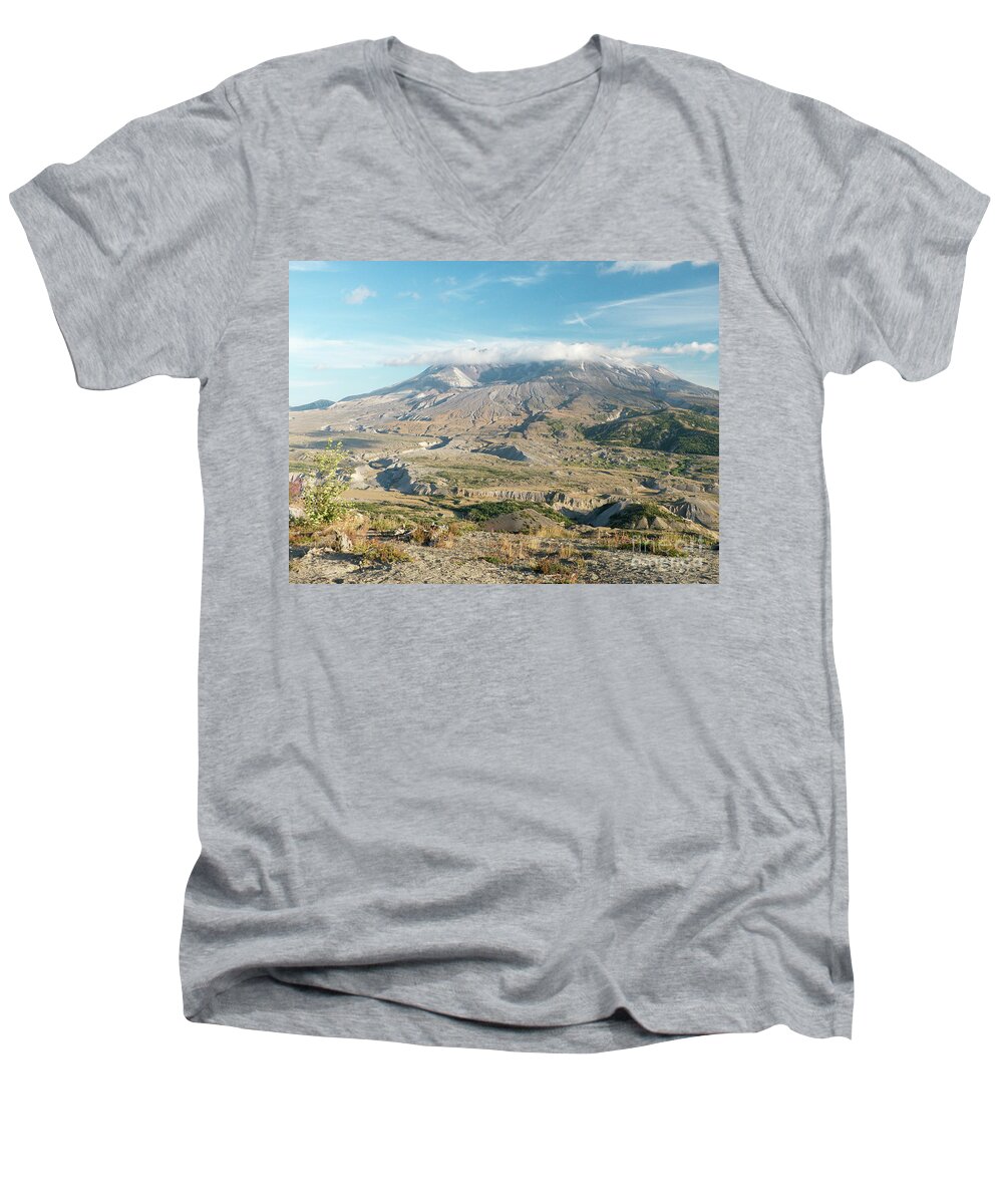 America Men's V-Neck T-Shirt featuring the photograph Mount St Helens #2 by Rod Jones