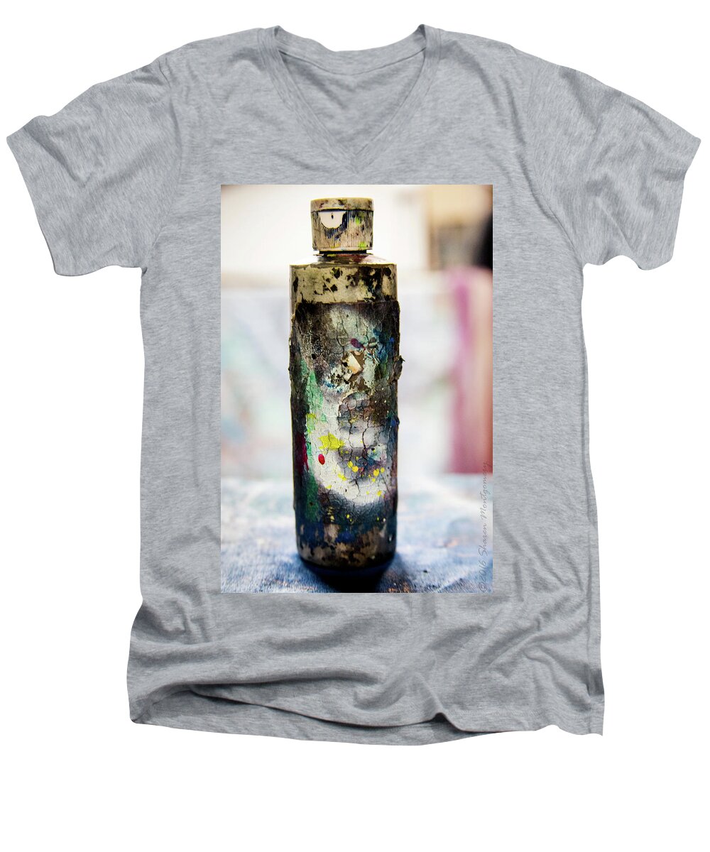 Bottle Men's V-Neck T-Shirt featuring the photograph Bottle by Leigh Odom