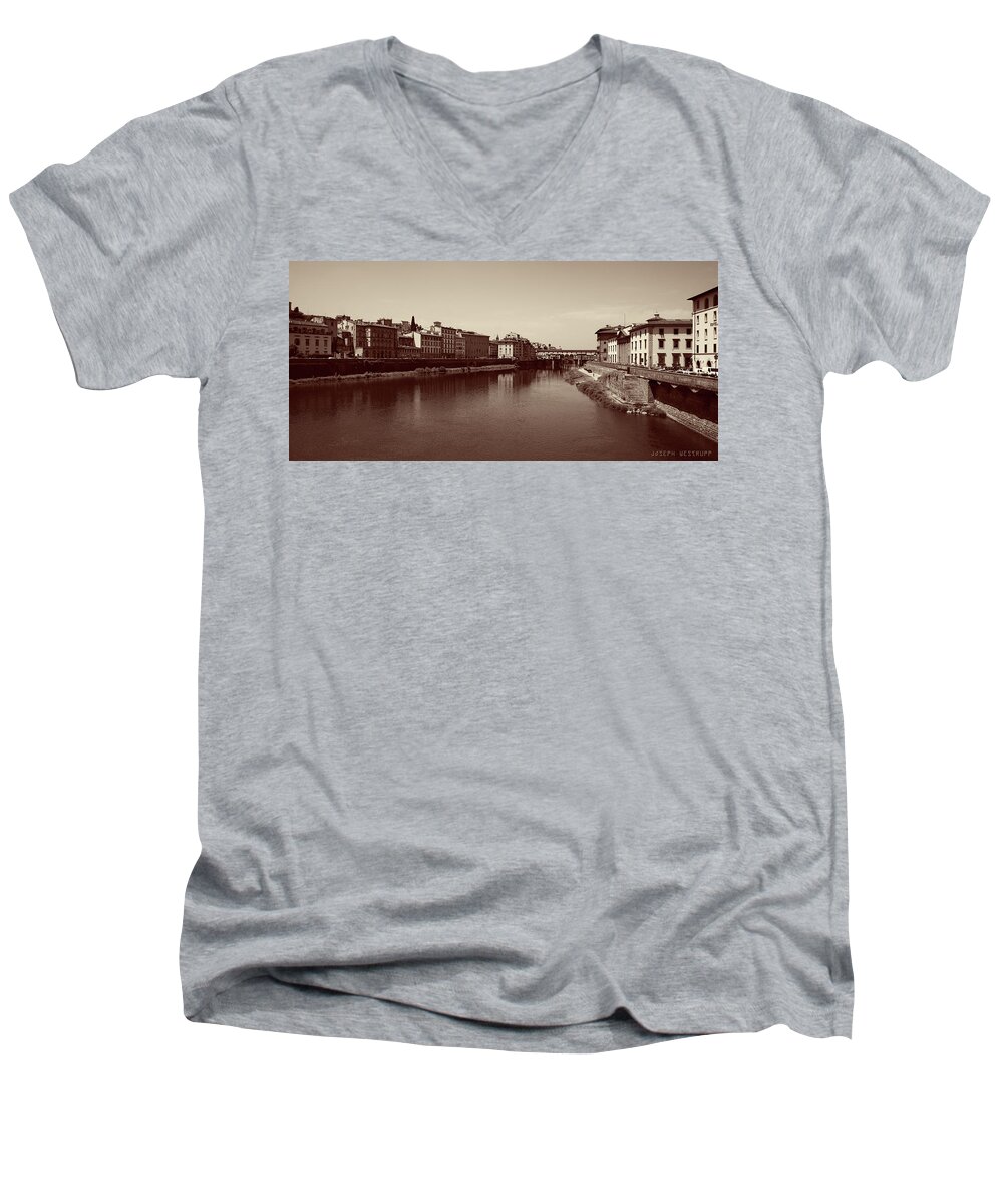 Europe Men's V-Neck T-Shirt featuring the photograph Chocolate Florence by Joseph Westrupp