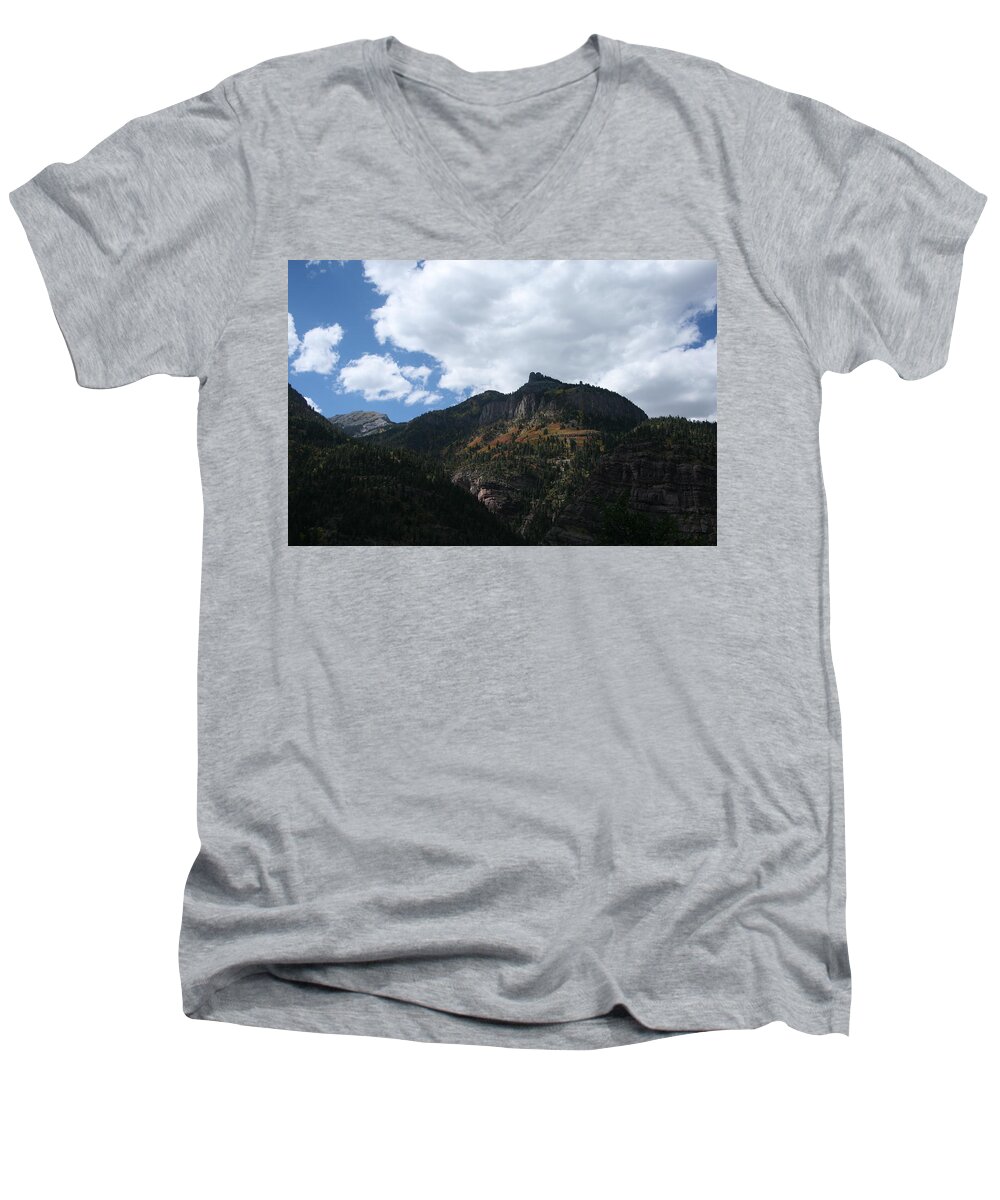Southwest Colorado Men's V-Neck T-Shirt featuring the photograph Colorado Autumn 6 by Grant Washburn
