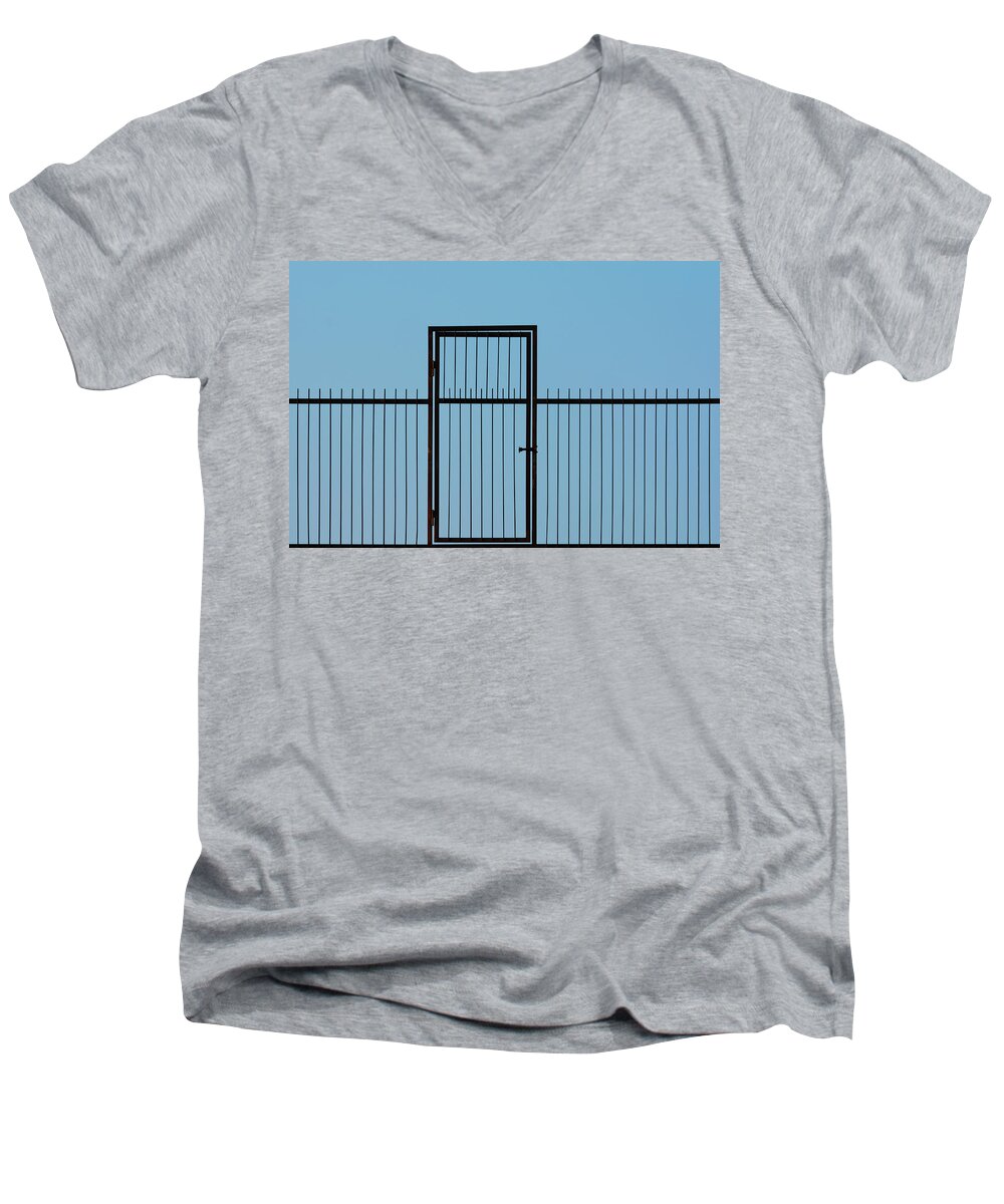 Urban Men's V-Neck T-Shirt featuring the photograph Door to the Sky by Stuart Allen