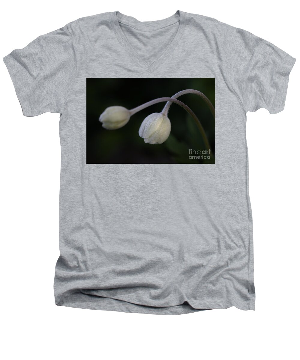 Photography Men's V-Neck T-Shirt featuring the photograph Flower Buds by Alma Danison