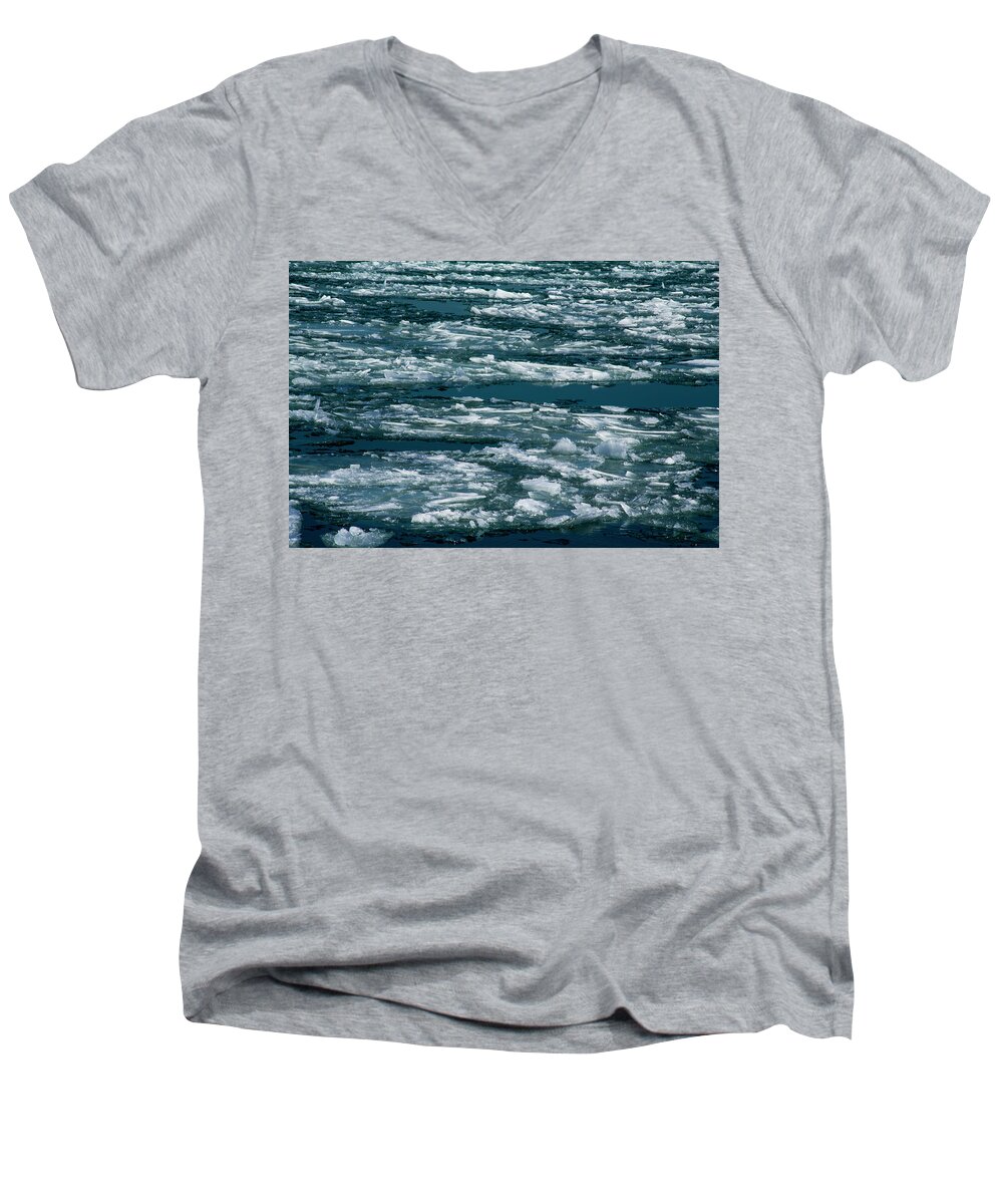 Ice Men's V-Neck T-Shirt featuring the photograph Ice cold by Stuart Manning