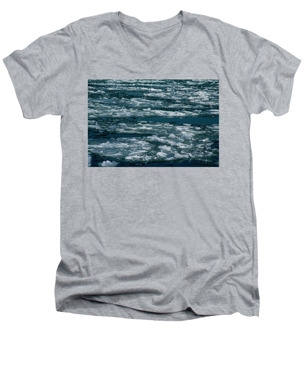 Ice Men's V-Neck T-Shirt featuring the photograph Ice cold with filter by Stuart Manning