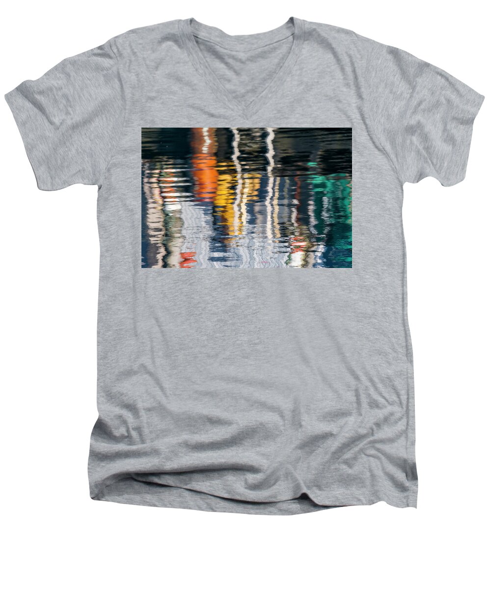 Abstract Men's V-Neck T-Shirt featuring the photograph Loss of Focus by Robert Potts