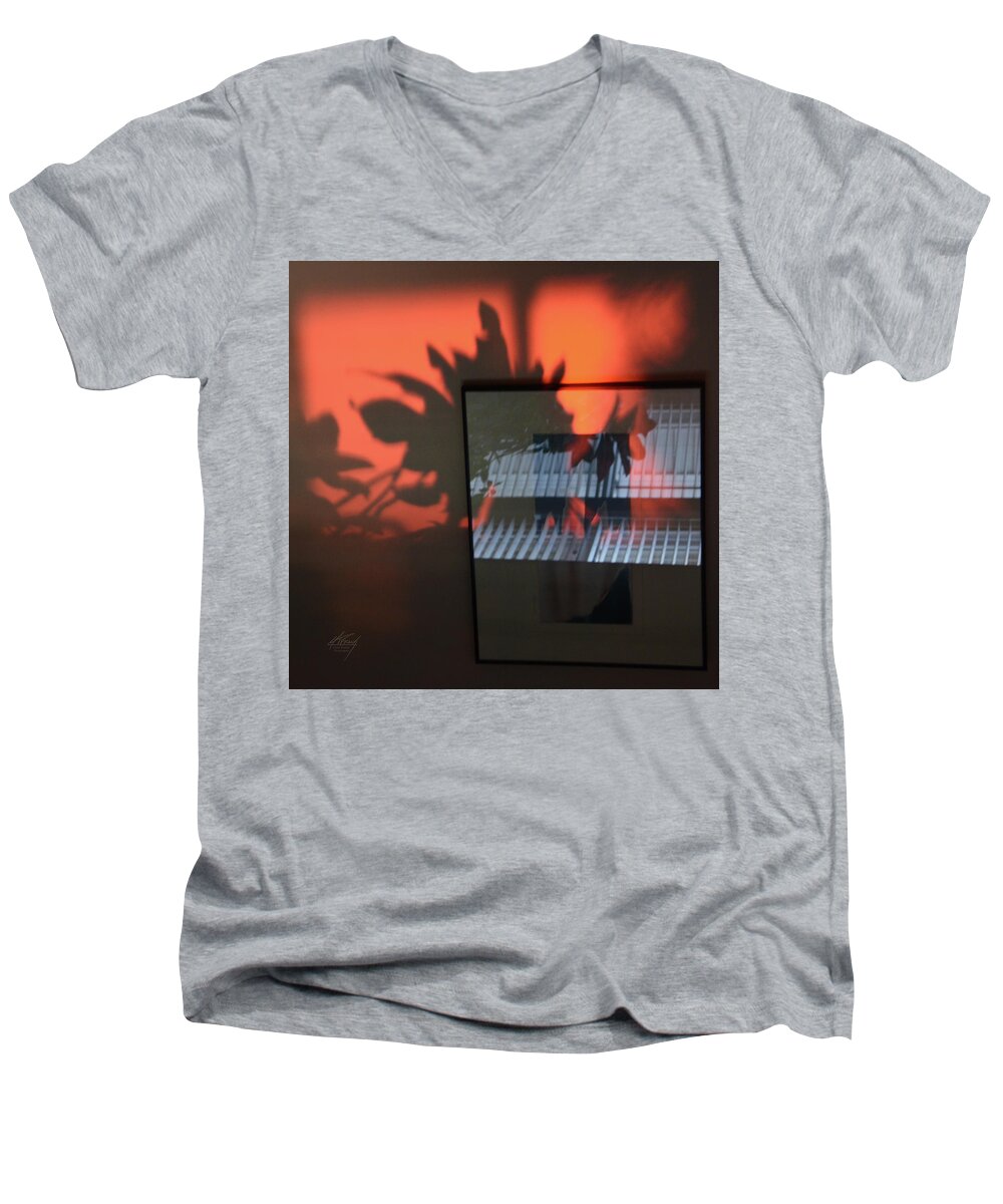 Reflections Men's V-Neck T-Shirt featuring the photograph Reflections by Michael Frank