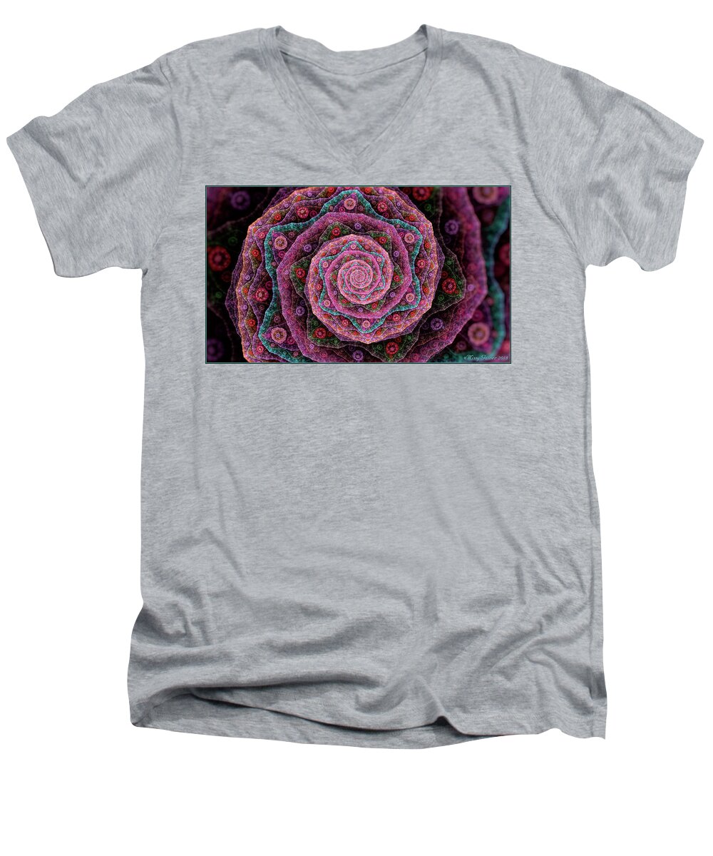  Men's V-Neck T-Shirt featuring the digital art Ruth by Missy Gainer