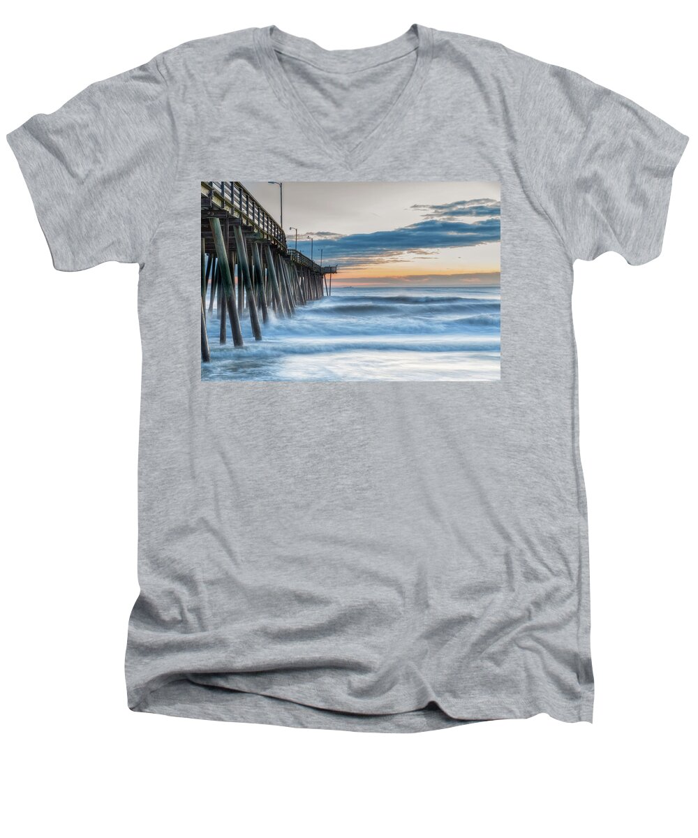Sunrise Bliss Men's V-Neck T-Shirt featuring the photograph Sunrise Bliss by Russell Pugh