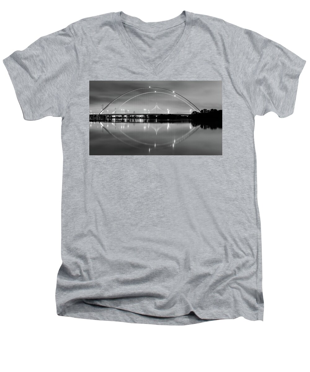 The Margaret Mcdermott Bridge Men's V-Neck T-Shirt featuring the photograph The Margaret McDermott Bridge by Robert Bellomy