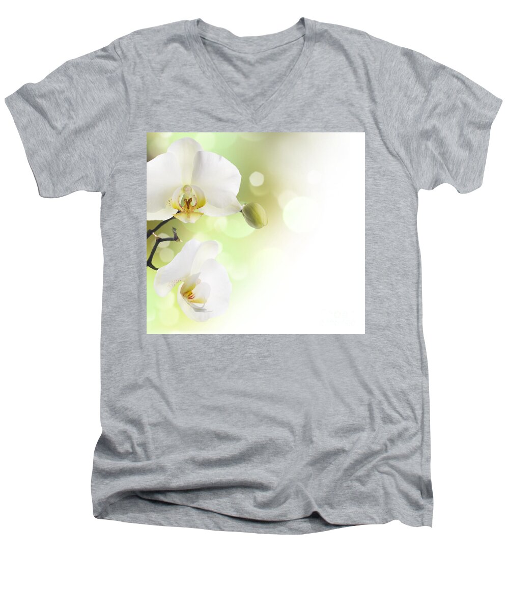 Beautiful Flowers Men's V-Neck T-Shirt featuring the photograph Beautiful flowers #2 by Boon Mee