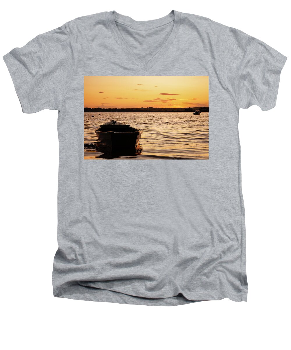 Coast Men's V-Neck T-Shirt featuring the photograph Irish Dawn #3 by Ian Middleton