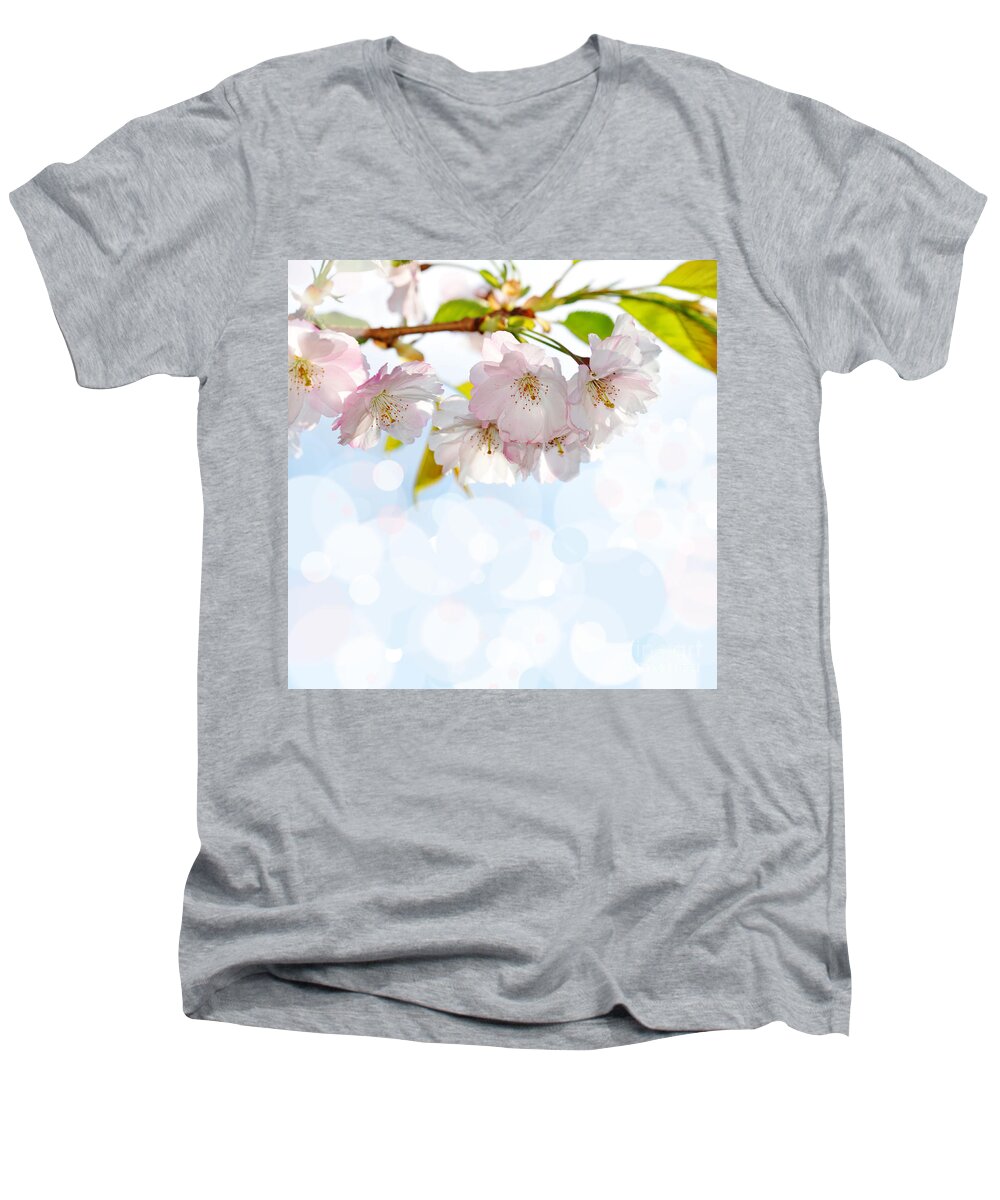 Beautiful Flowers Men's V-Neck T-Shirt featuring the photograph Beautiful flowers #6 by Boon Mee