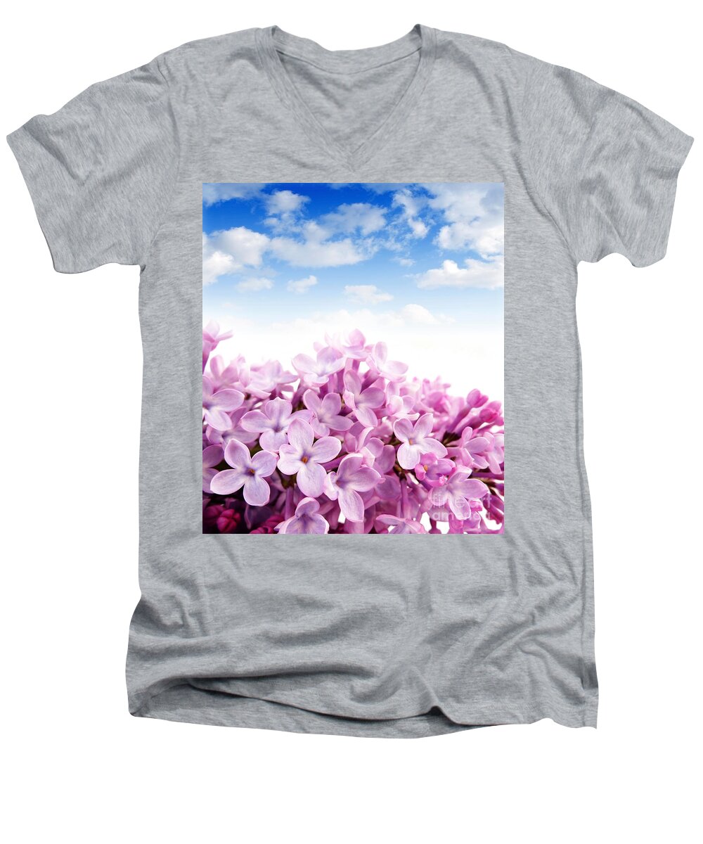 Beautiful Flowers Men's V-Neck T-Shirt featuring the photograph Beautiful flowers #7 by Boon Mee