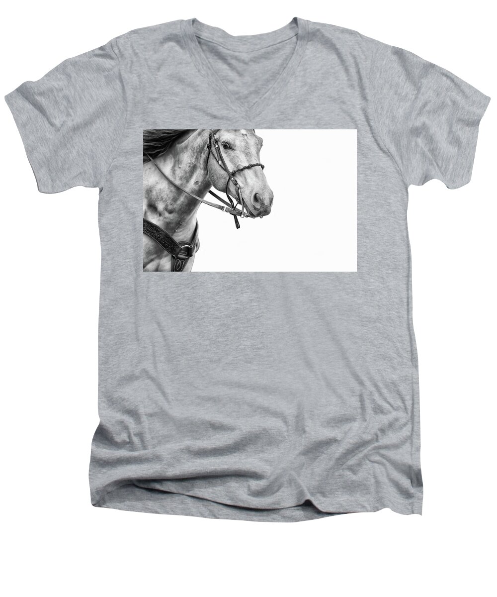 Horse Men's V-Neck T-Shirt featuring the photograph Untitled #8 by Ryan Courson