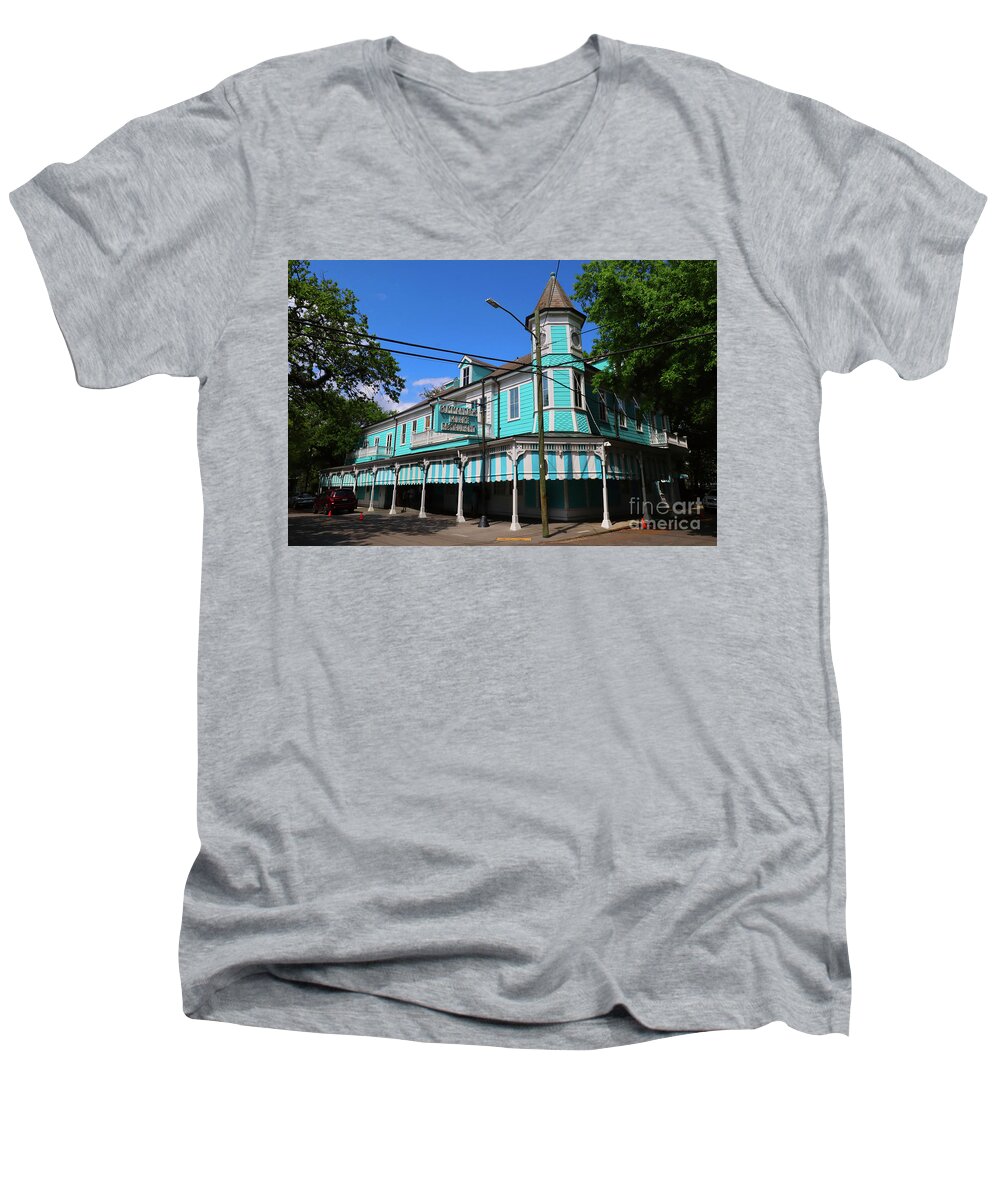 Commander's Palace Restaurant Men's V-Neck T-Shirt featuring the photograph Commander's Palace Restaurant by Steven Spak