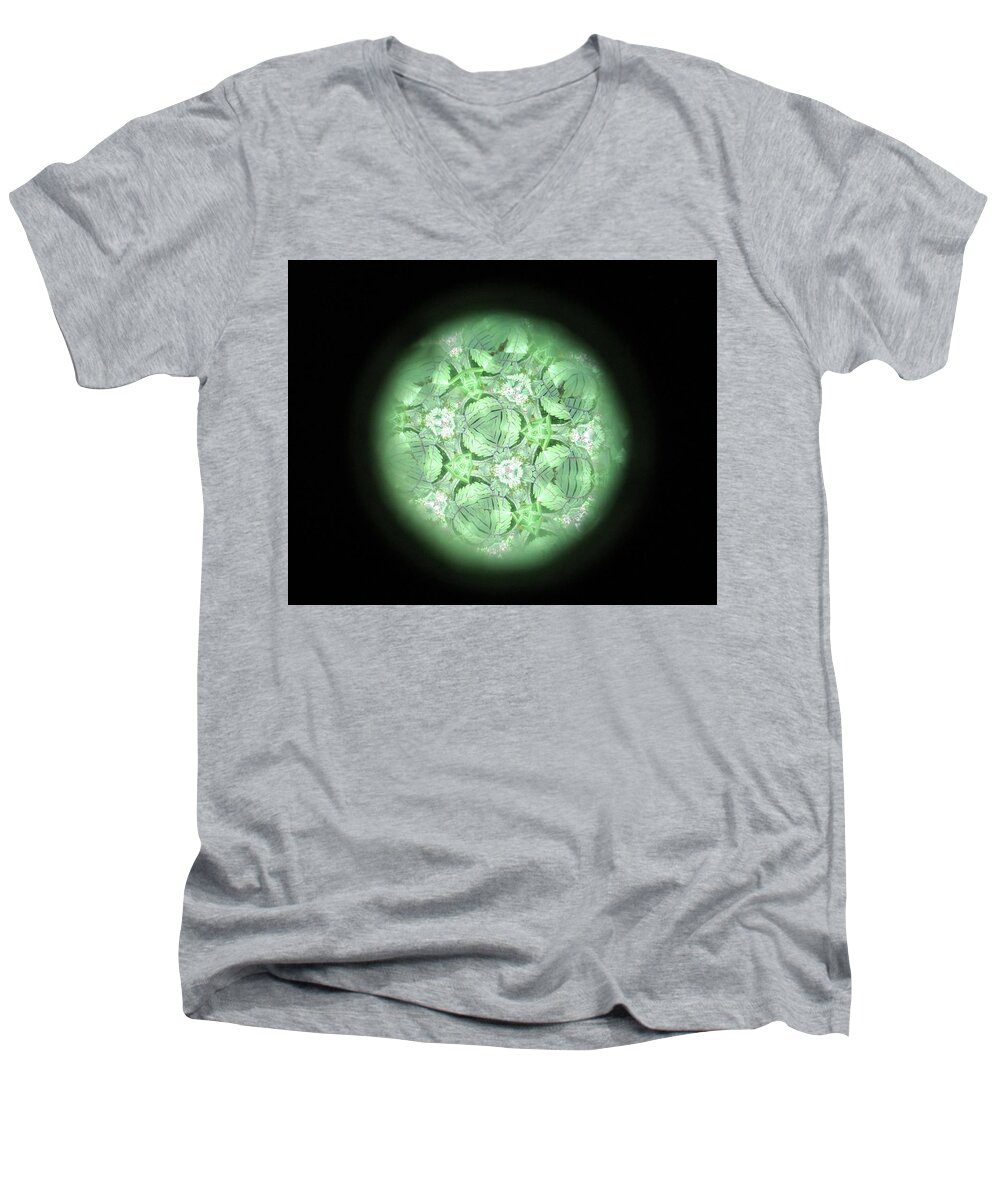 Nature Men's V-Neck T-Shirt featuring the photograph Kaleidoscope by Julia Wilcox