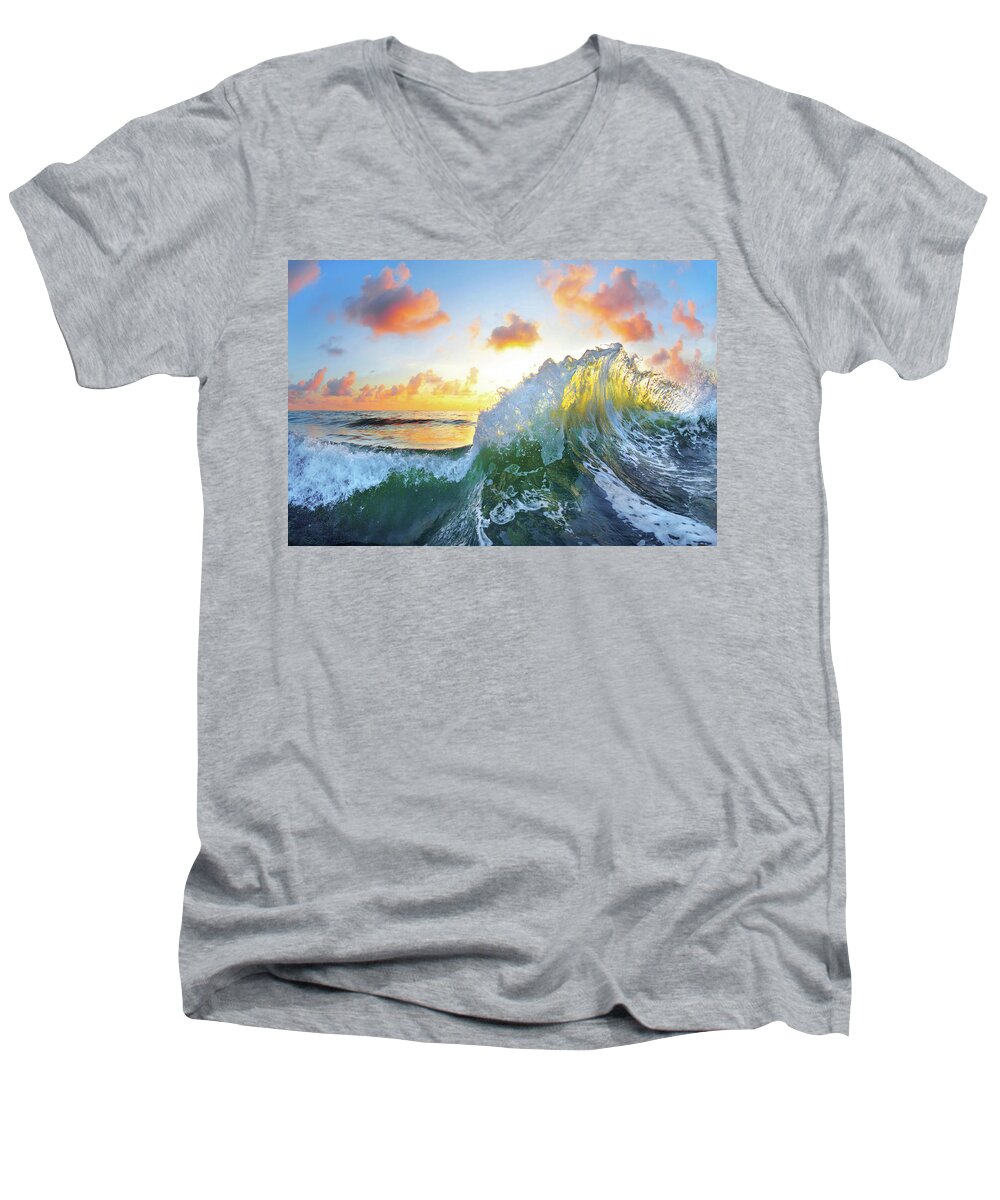  Ocean Men's V-Neck T-Shirt featuring the photograph Ocean Bouquet by Sean Davey
