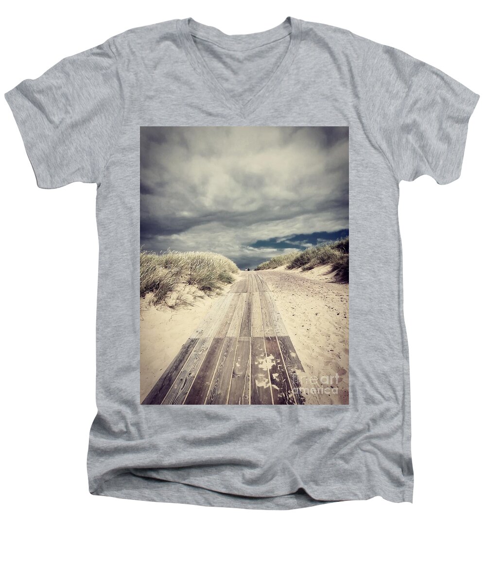 Photograph Men's V-Neck T-Shirt featuring the photograph Stairway to Heaven by Alexandra Vusir