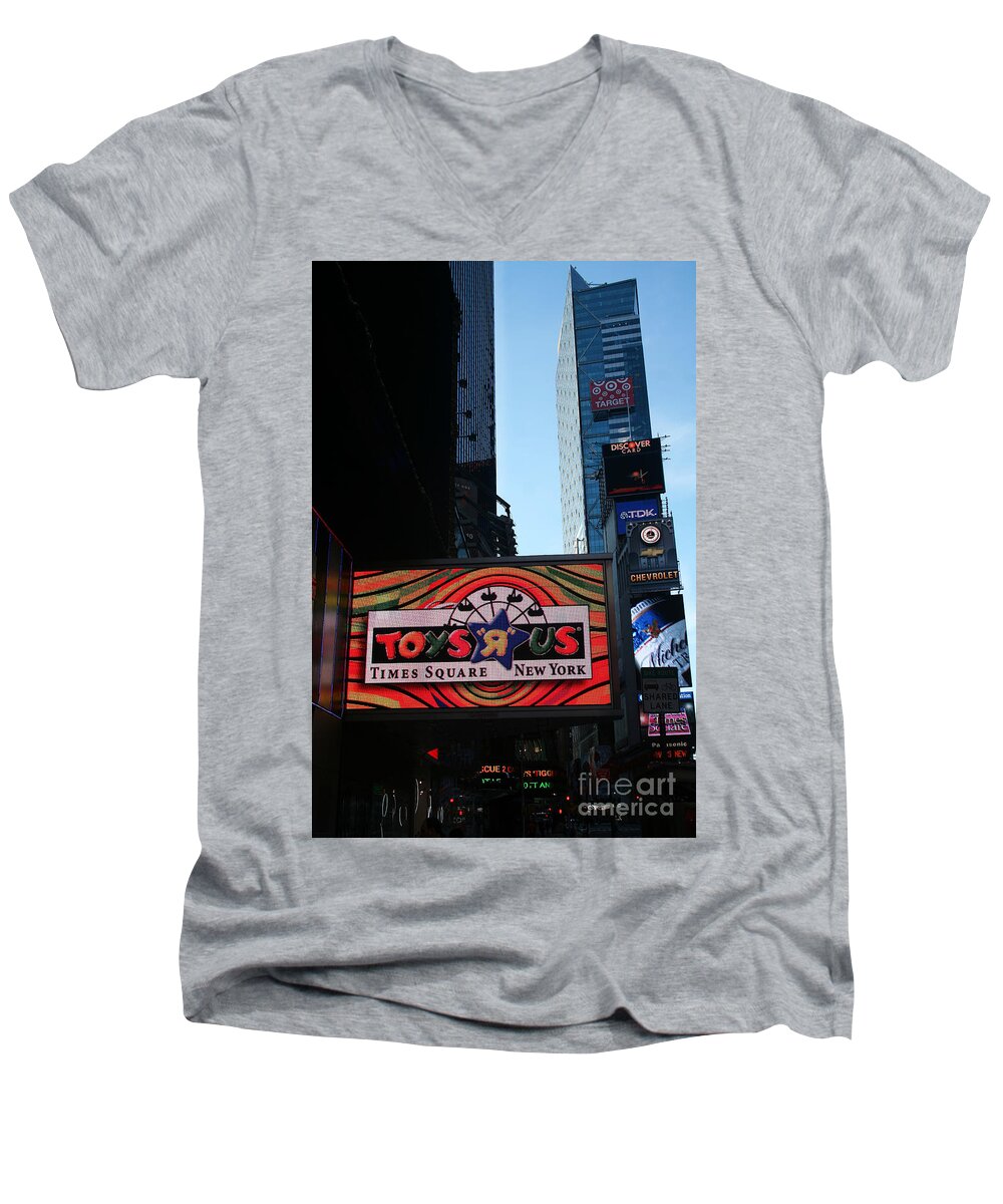 Toys-r-us Men's V-Neck T-Shirt featuring the photograph Toys-R-US Gone by Steven Spak