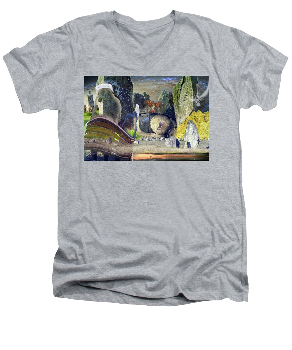  Men's V-Neck T-Shirt featuring the photograph Untitled00io by Paul Vitko