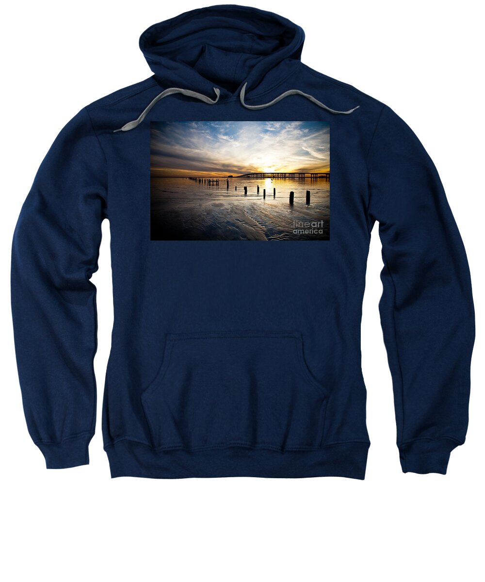 Sunset Sweatshirt featuring the photograph End of Day #1 by Joan McCool