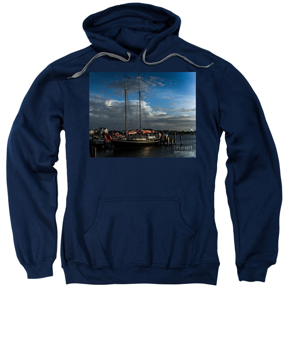 Landscape Sweatshirt featuring the photograph Ready to Sail #1 by Ronald Lutz